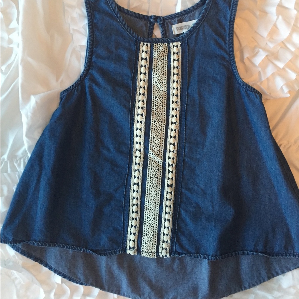Tucker + Tate denim sleeveless top